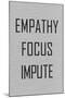 Empathy Focus Impute Philosophy-null-Mounted Poster