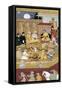 Emperor Akbar Conversing with Jesuit Missionaries-null-Framed Stretched Canvas