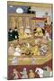 Emperor Akbar Conversing with Jesuit Missionaries-null-Mounted Giclee Print