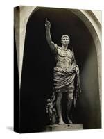 Emperor Augustus in Military Dress, Marble Figure from the Prima Porta-null-Stretched Canvas