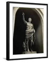 Emperor Augustus in Military Dress, Marble Figure from the Prima Porta-null-Framed Giclee Print