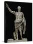 Emperor Augustus in Military Dress, Marble Figure from the Prima Porta-null-Stretched Canvas