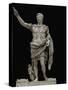 Emperor Augustus in Military Dress, Marble Figure from the Prima Porta-null-Stretched Canvas