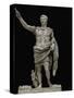 Emperor Augustus in Military Dress, Marble Figure from the Prima Porta-null-Stretched Canvas