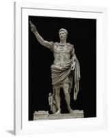 Emperor Augustus in Military Dress, Marble Figure from the Prima Porta-null-Framed Giclee Print