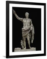 Emperor Augustus in Military Dress, Marble Figure from the Prima Porta-null-Framed Giclee Print