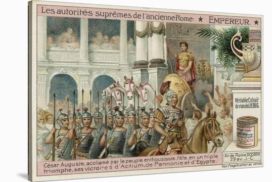 Emperor, Caesar Augustus-European School-Stretched Canvas