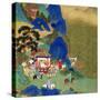 Emperor Ch'In Wang Ti Travelling in a Palanquin, from a History of Chinese Emperors-null-Stretched Canvas