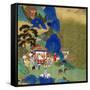 Emperor Ch'In Wang Ti Travelling in a Palanquin, from a History of Chinese Emperors-null-Framed Stretched Canvas