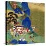 Emperor Ch'In Wang Ti Travelling in a Palanquin, from a History of Chinese Emperors-null-Stretched Canvas