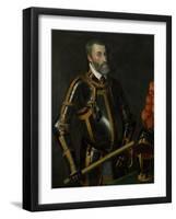 Emperor Charles (Karl) V (1500-1558), in Whose Realm 'The Sun Never Set'-Titian (Tiziano Vecelli)-Framed Giclee Print