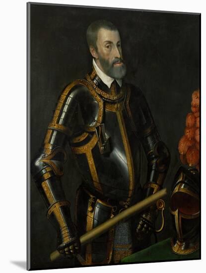Emperor Charles (Karl) V (1500-1558), in Whose Realm 'The Sun Never Set'-Titian (Tiziano Vecelli)-Mounted Giclee Print