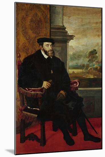 Emperor Charles V (Karl V), 1548-Titian (Tiziano Vecelli)-Mounted Giclee Print