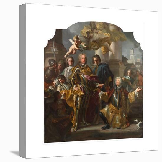 Emperor Charles VI and Count Gundacker Von Althan, 1728-Francesco Solimena-Stretched Canvas