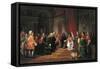 Emperor Charles VI Giving Audience to Venetian Ambassadors-Francesco Beda-Framed Stretched Canvas