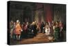 Emperor Charles VI Giving Audience to Venetian Ambassadors-Francesco Beda-Stretched Canvas