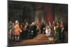 Emperor Charles VI Giving Audience to Venetian Ambassadors-Francesco Beda-Mounted Giclee Print