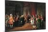 Emperor Charles VI Giving Audience to Venetian Ambassadors-Francesco Beda-Mounted Giclee Print