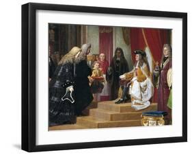 Emperor Charles VI Giving Audience to Venetian Ambassadors-Francesco Beda-Framed Giclee Print