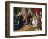 Emperor Charles VI Giving Audience to Venetian Ambassadors-Francesco Beda-Framed Giclee Print