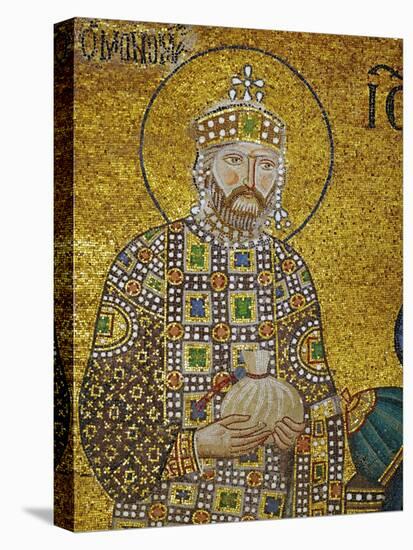 Emperor Constantine IX Monomachos (1042-1054) Holding the Money-Bag with the Church's Endowment-null-Stretched Canvas