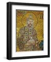 Emperor Constantine IX Monomachos (1042-1054) Holding the Money-Bag with the Church's Endowment-null-Framed Premium Giclee Print