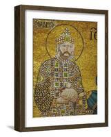 Emperor Constantine IX Monomachos (1042-1054) Holding the Money-Bag with the Church's Endowment-null-Framed Giclee Print