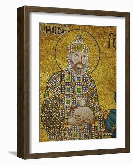 Emperor Constantine IX Monomachos (1042-1054) Holding the Money-Bag with the Church's Endowment-null-Framed Giclee Print