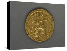Emperor Diocletian Aureus, Minted in Rome, Verso, Roman Coins, 3rd Century Ad-null-Stretched Canvas