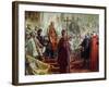 Emperor Franz Joseph I and Empress Elizabeth in Budapest, 8th July 1896-Gyula Benczur-Framed Giclee Print