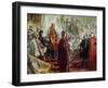 Emperor Franz Joseph I and Empress Elizabeth in Budapest, 8th July 1896-Gyula Benczur-Framed Giclee Print