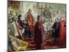 Emperor Franz Joseph I and Empress Elizabeth in Budapest, 8th July 1896-Gyula Benczur-Mounted Giclee Print