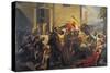 Emperor Frederick Barbarossa at Siege of Alexandria, 1174-1175-Carlo Arienti-Stretched Canvas