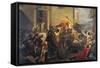 Emperor Frederick Barbarossa at Siege of Alexandria, 1174-1175-Carlo Arienti-Framed Stretched Canvas