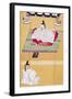 Emperor Go-Daigo and Minister Fujifusa, Woodcut, Kamakura Period (1185-1333), Japanese Civilization-null-Framed Giclee Print