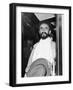 Emperor Haile Selassie I of Ethiopia Photographed in the Doorway of His Carriage-null-Framed Photographic Print