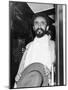 Emperor Haile Selassie I of Ethiopia Photographed in the Doorway of His Carriage-null-Mounted Photographic Print