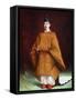 Emperor Hirohito in His Coronation Garments, C1924-1926-null-Framed Stretched Canvas