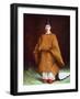 Emperor Hirohito in His Coronation Garments, C1924-1926-null-Framed Giclee Print