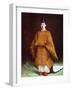 Emperor Hirohito in His Coronation Garments, C1924-1926-null-Framed Giclee Print