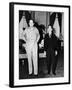 Emperor Hirohito Next to Gen. Douglas Macarthur During Precedent Shattering Visit to US Embassy-null-Framed Premium Photographic Print