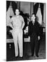 Emperor Hirohito Next to Gen. Douglas Macarthur During Precedent Shattering Visit to US Embassy-null-Mounted Premium Photographic Print