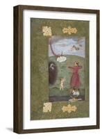 Emperor Jahangir Triumphing Over Poverty, c.1620-25-Abu'l Hasan-Framed Giclee Print