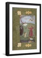 Emperor Jahangir Triumphing Over Poverty, c.1620-25-Abu'l Hasan-Framed Giclee Print