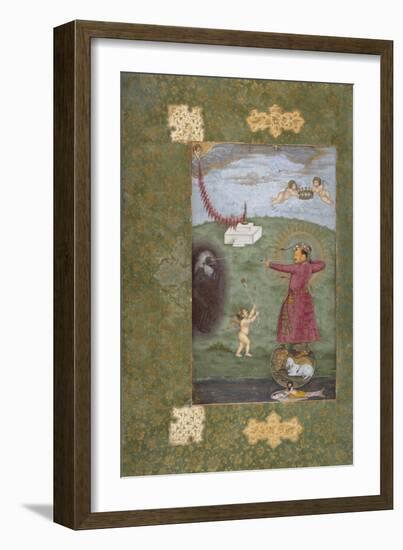 Emperor Jahangir Triumphing over Poverty-null-Framed Art Print