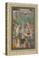 Emperor Jahangir with Holy Men in a Garden, C.1615-Abu'l Hasan-Stretched Canvas