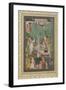 Emperor Jahangir with Holy Men in a Garden, C.1615-Abu'l Hasan-Framed Giclee Print