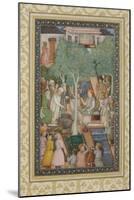 Emperor Jahangir with Holy Men in a Garden, C.1615-Abu'l Hasan-Mounted Giclee Print