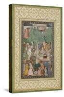 Emperor Jahangir with Holy Men in a Garden, C.1615-Abu'l Hasan-Stretched Canvas