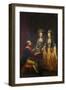 Emperor Joseph II at the Piano with His Sisters Maria Anna and Maria Elisabeth-Josef Hauzinger-Framed Giclee Print